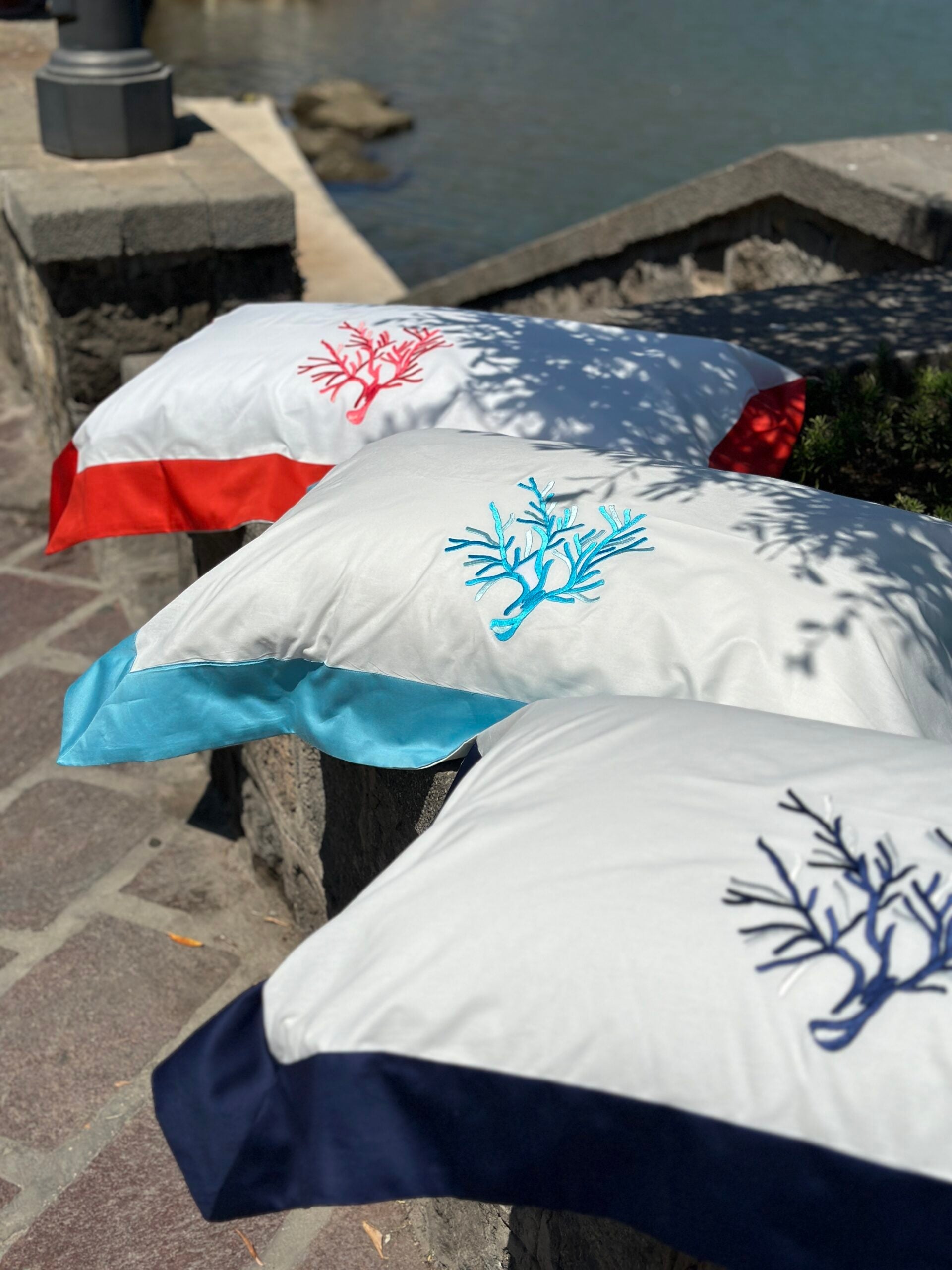 Completo lenzuola corallo