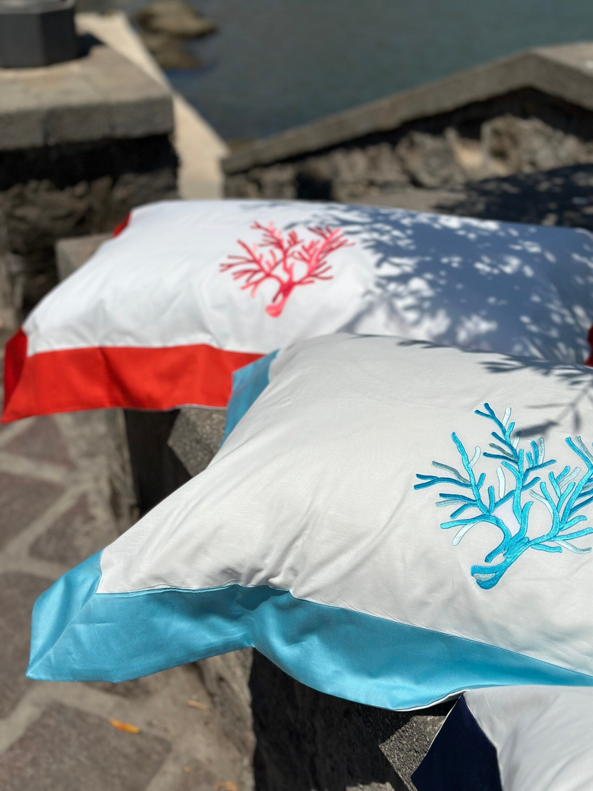 Completo lenzuola corallo