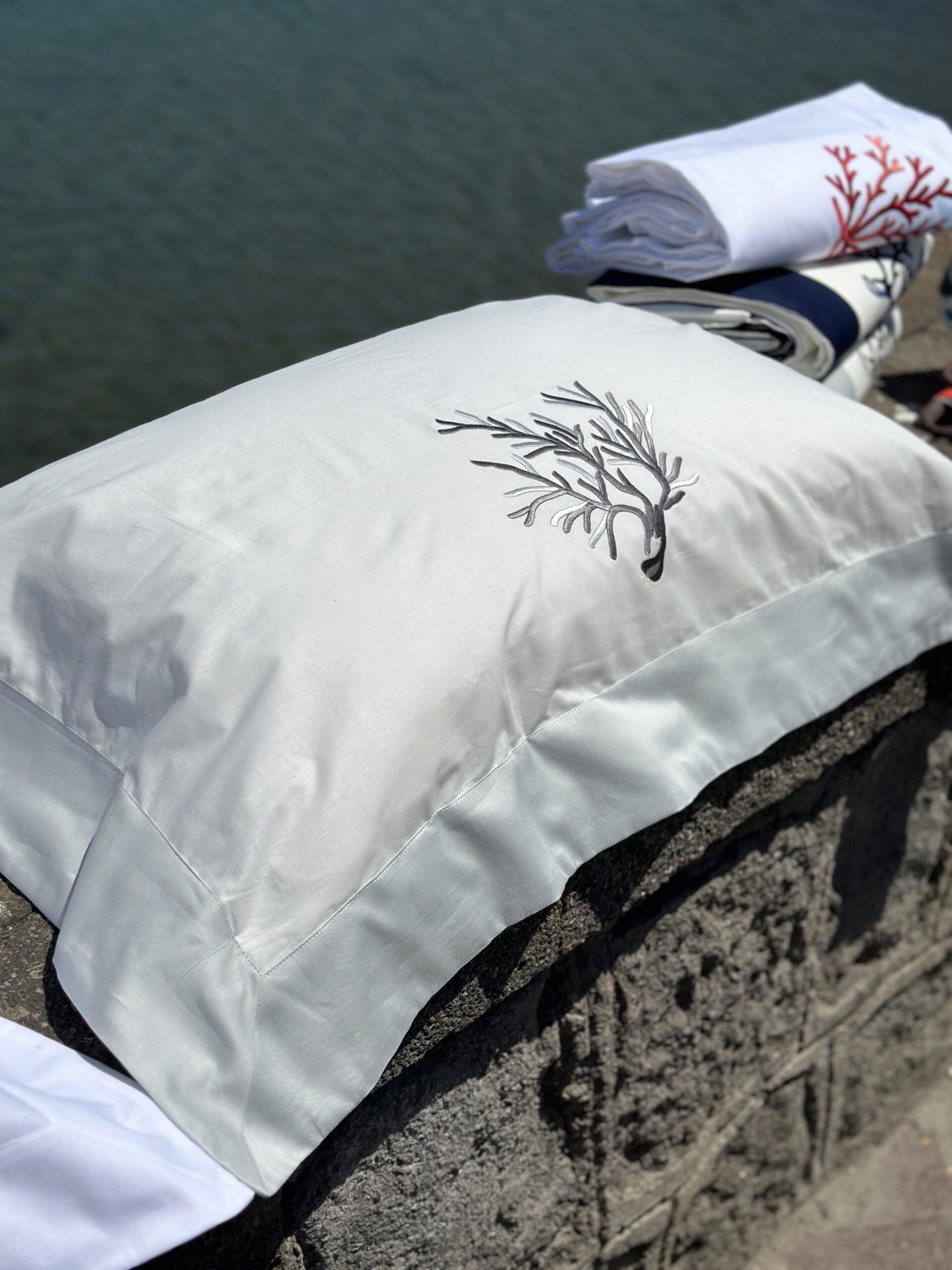 Completo lenzuola corallo