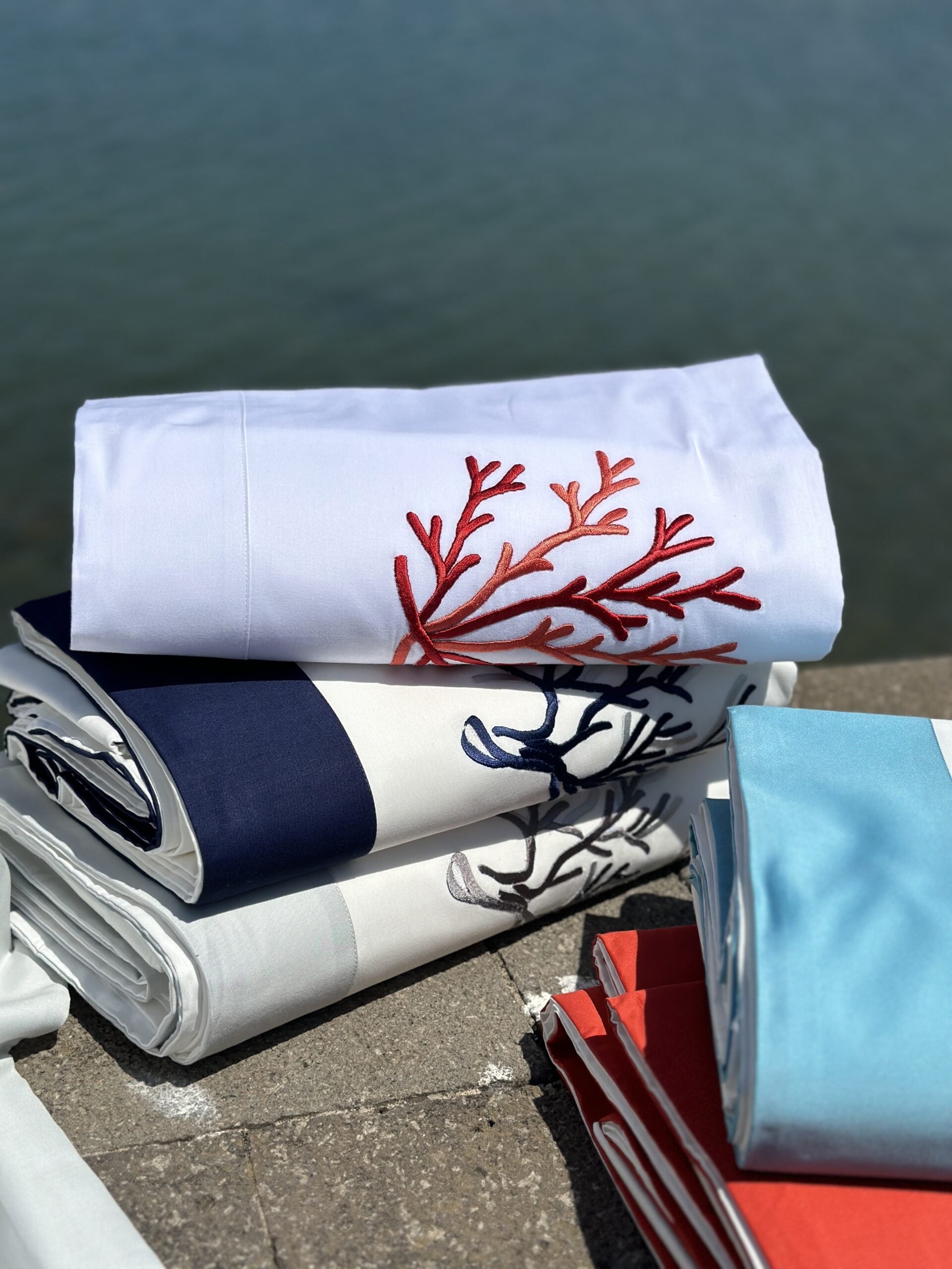 Completo lenzuola corallo