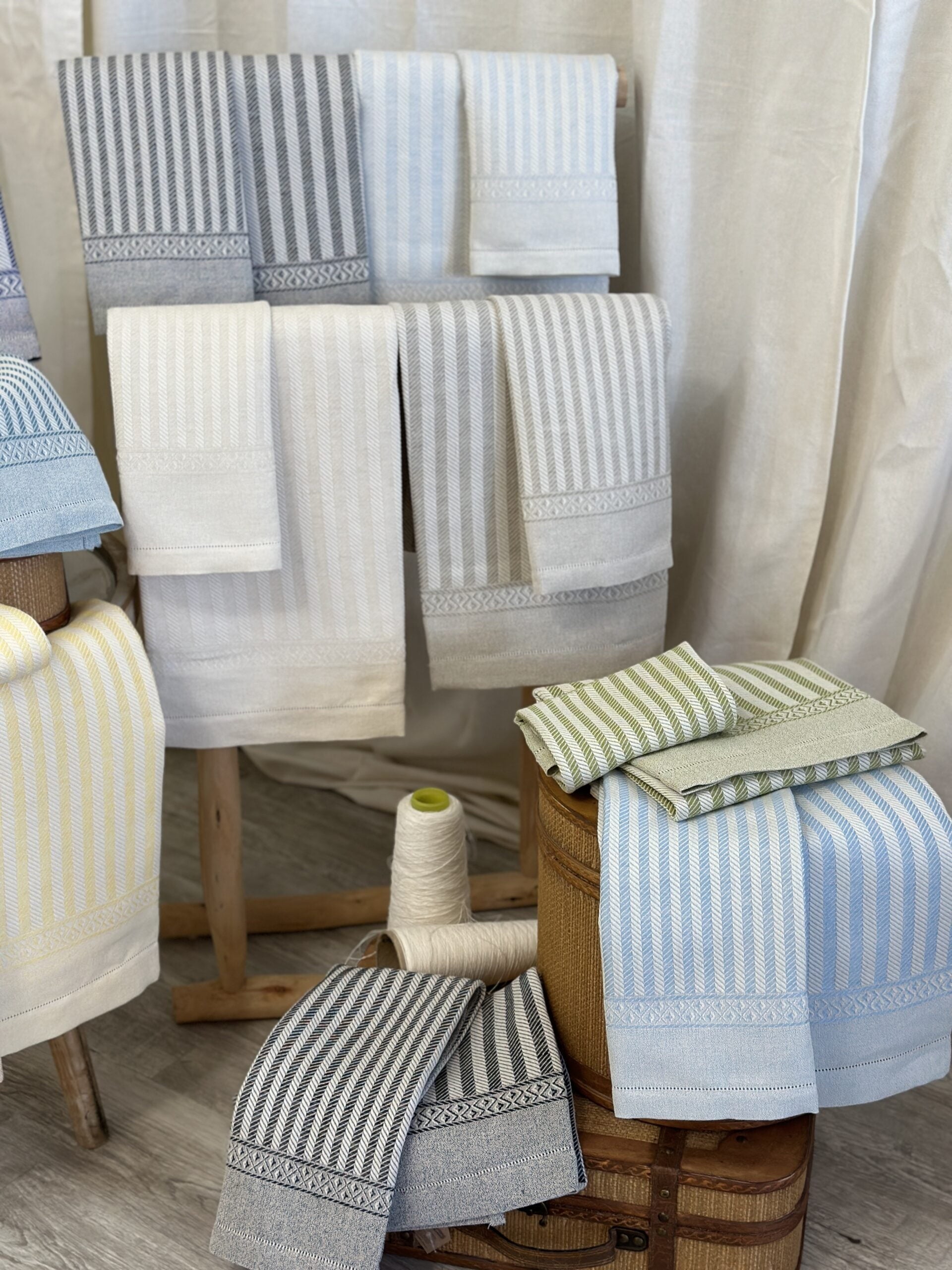 Coppia viso e ospite lino