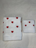 Coppia viso e ospite cuori