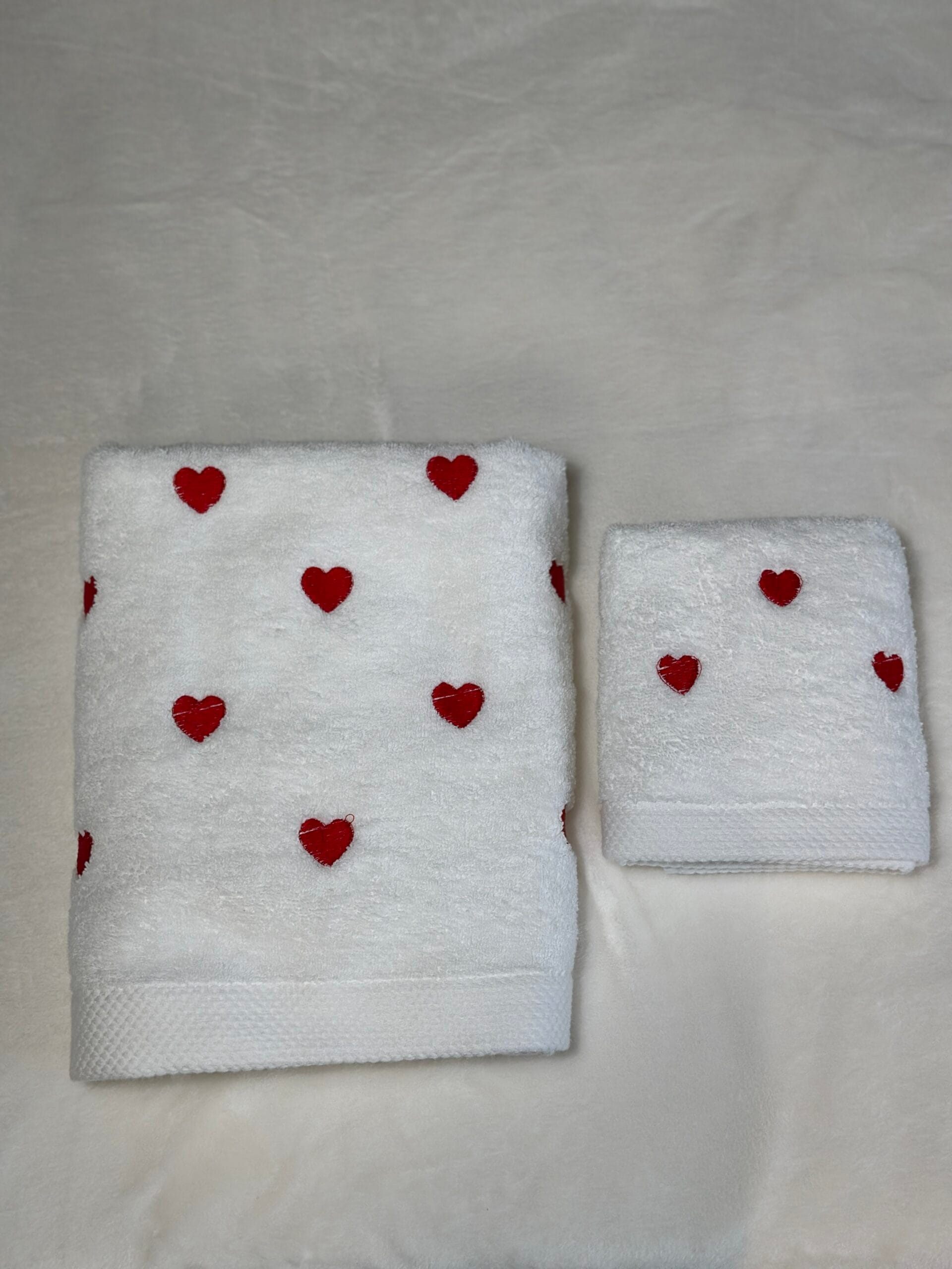 Coppia viso e ospite cuori