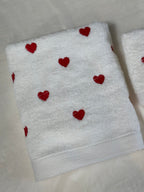 Coppia viso e ospite cuori