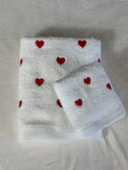 Coppia viso e ospite cuori