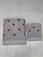 Coppia viso e ospite cuori