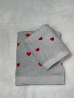 Coppia viso e ospite cuori