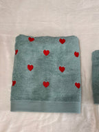 Coppia viso e ospite cuori