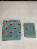 Coppia viso e ospite cuori