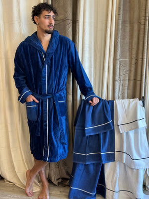 bianco/bacchetta blu
