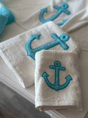 Bianco / ancora turchese