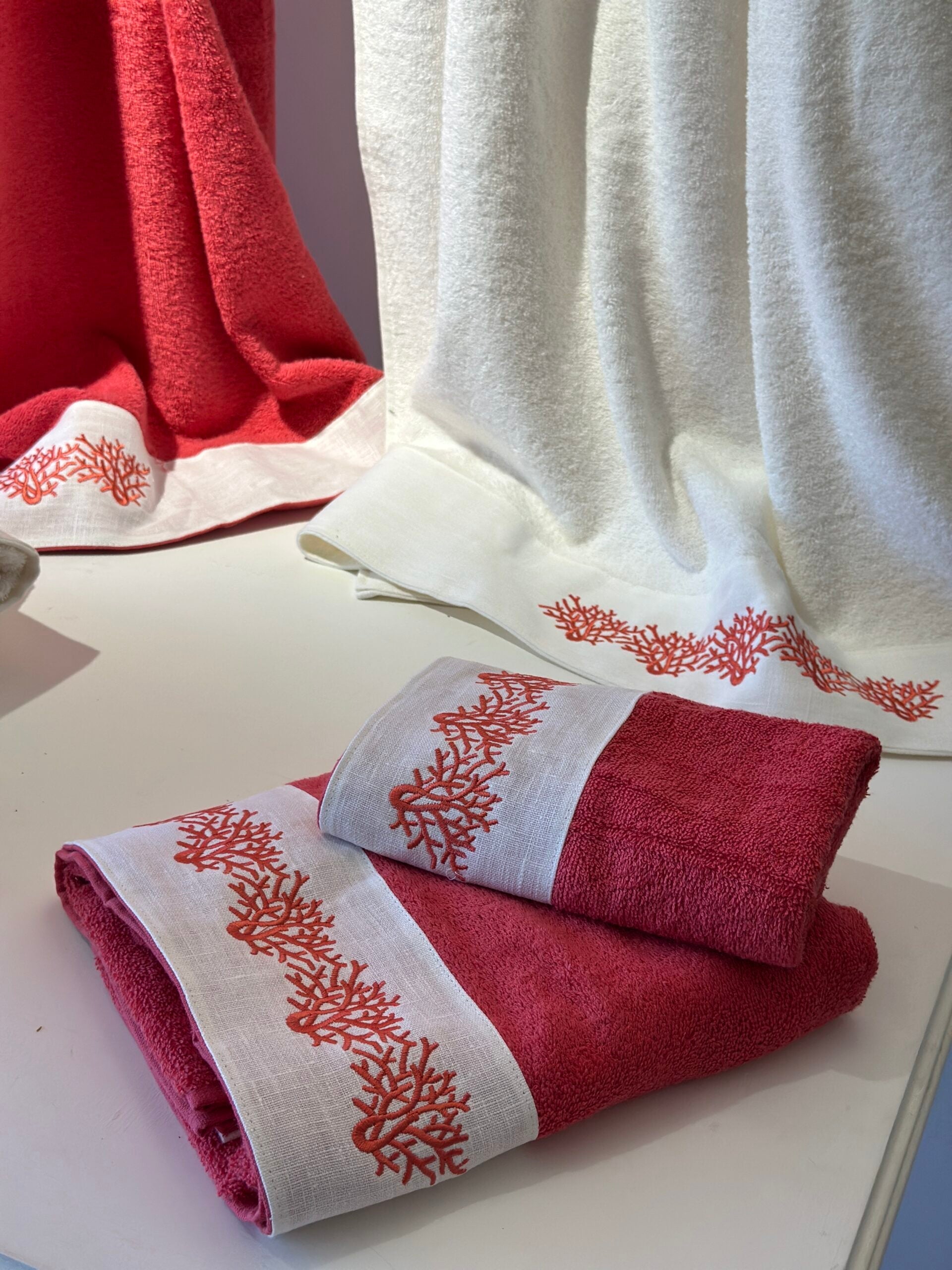 Asciugamani (1+1) corallium