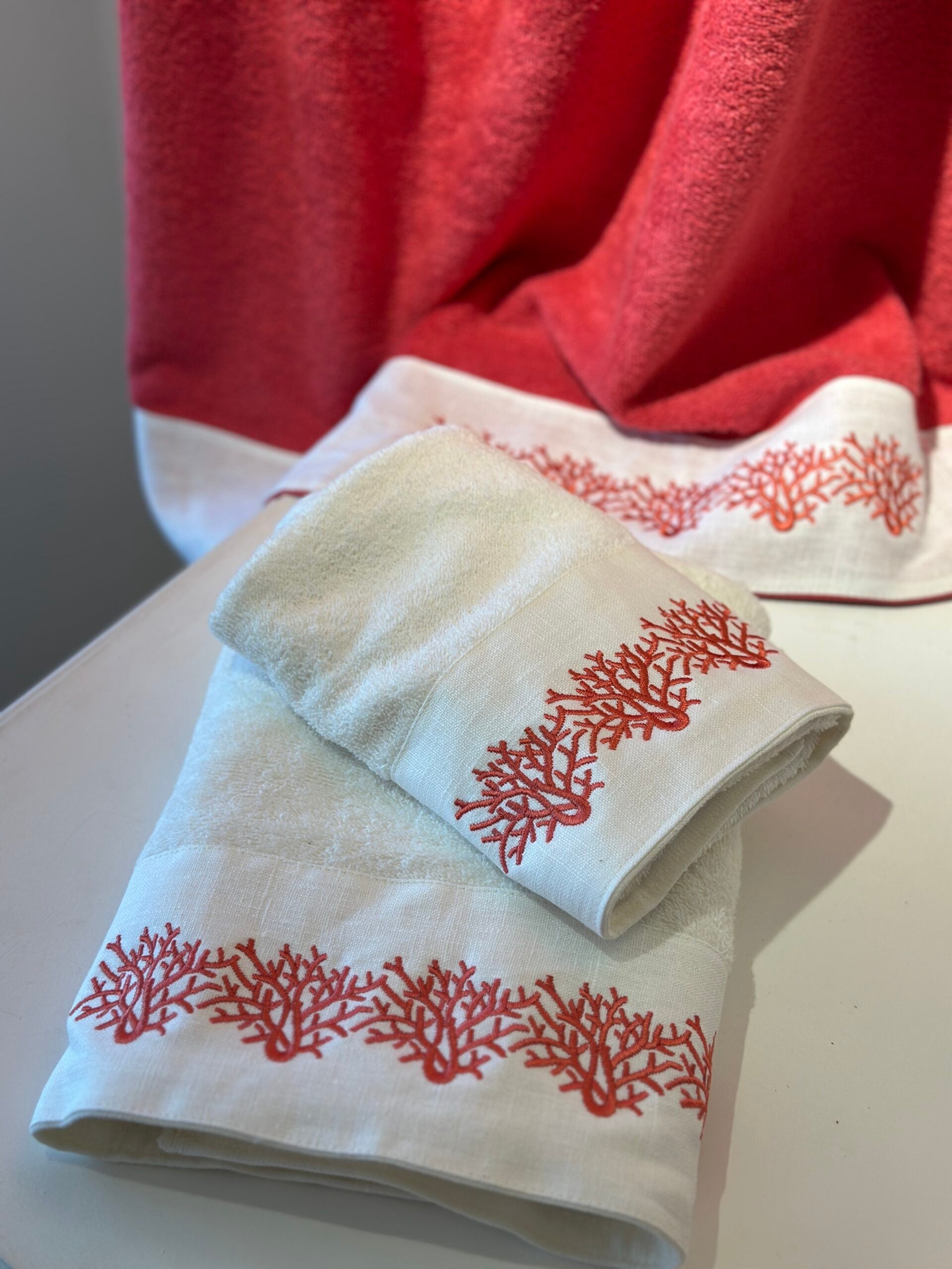 Asciugamani (1+1) corallium