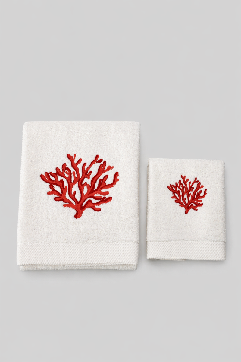 Asciugamani-coral-rosso