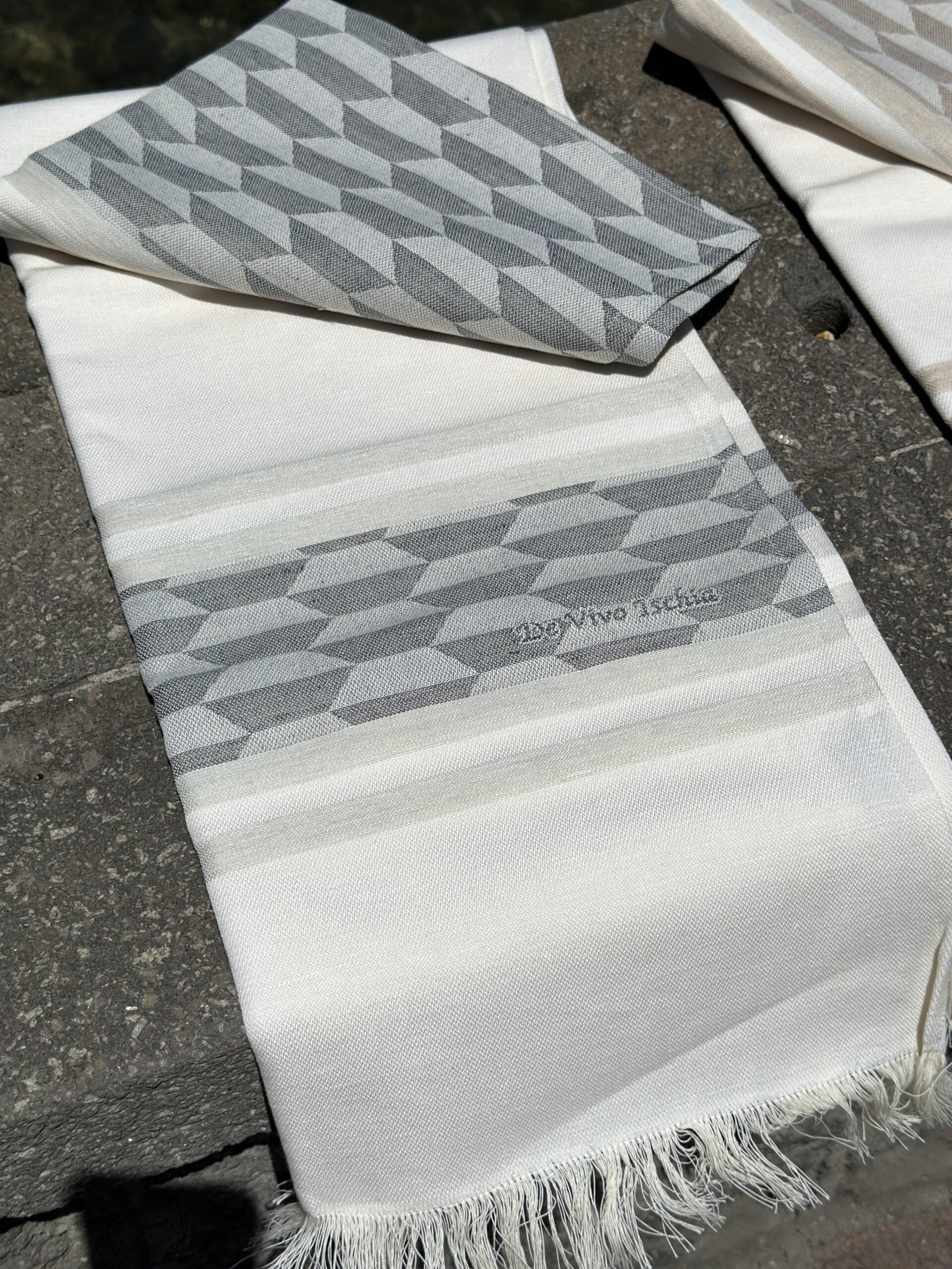 Telo in lino naturale 3D