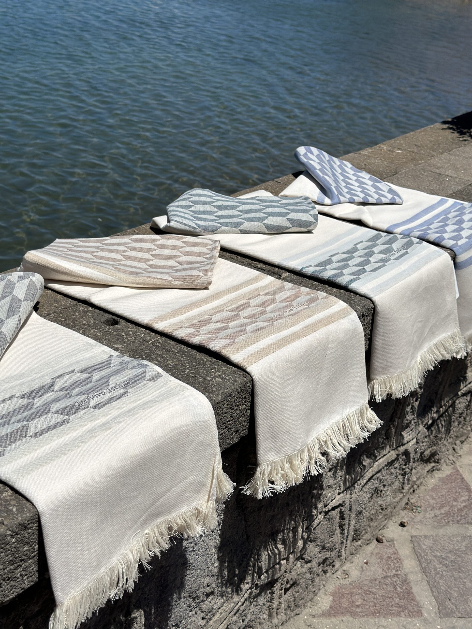 Telo in lino naturale 3D