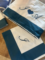 Completo lenzuola balza raso