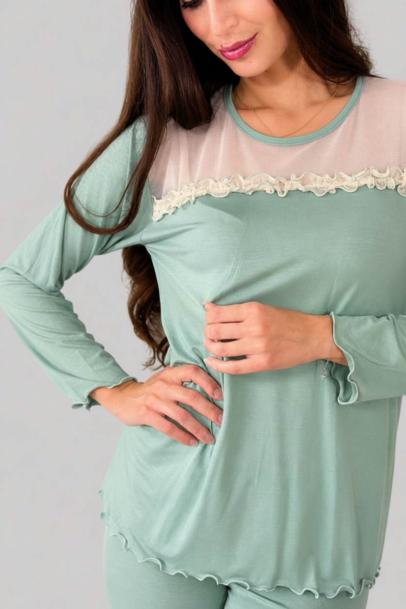 Pigiama-beatrice-verde-dett