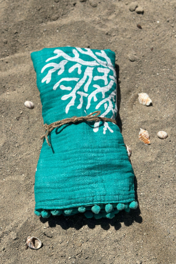 Telo-corallo-cotone-verdeacqua