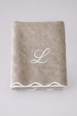 Beige/ smerlo bianco