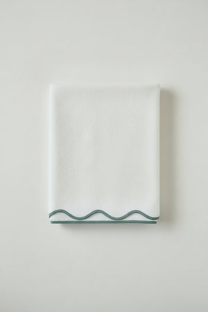 Bianco/ smerlo verde acqua