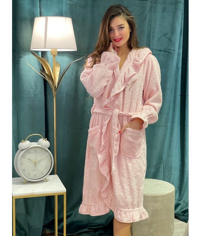 Accappatoio con volant