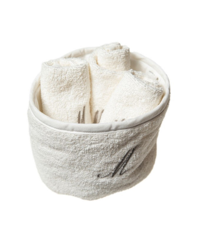 Cestino bagno con lavette