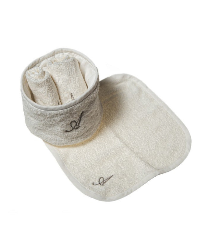 Cestino bagno con lavette