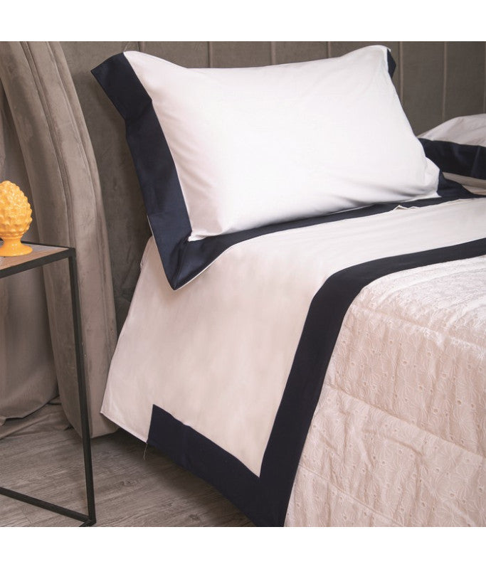 Completo lenzuola balza raso