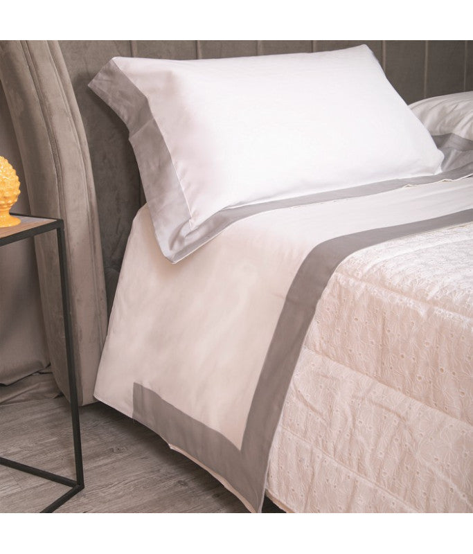 Completo lenzuola balza raso