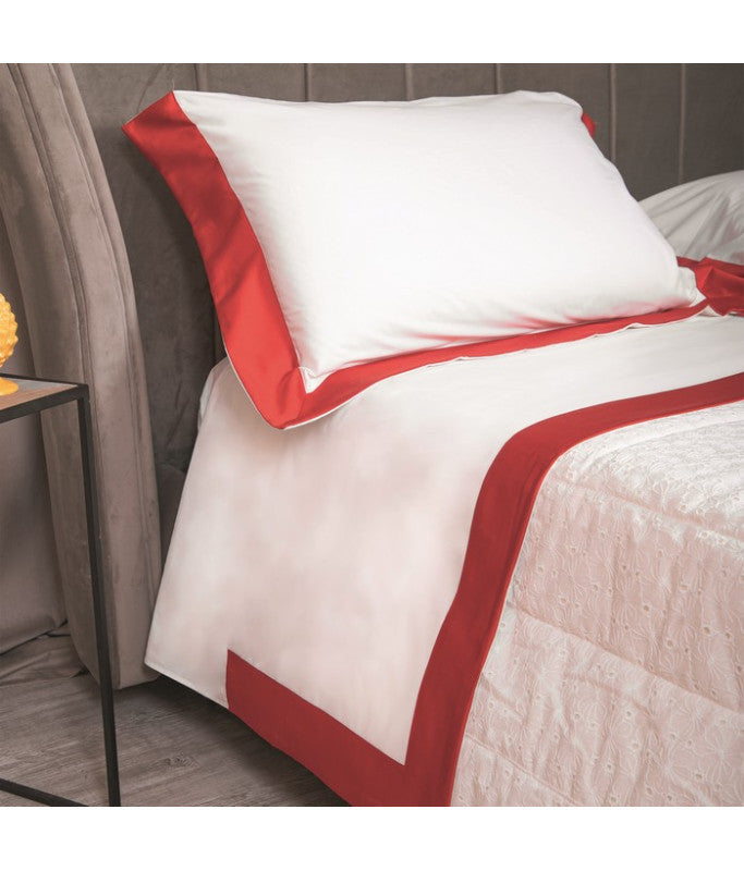 Completo lenzuola balza raso