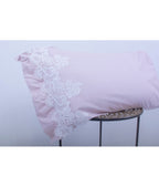 Completo lenzuola con pizzo e volant