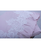 Completo lenzuola con pizzo e volant