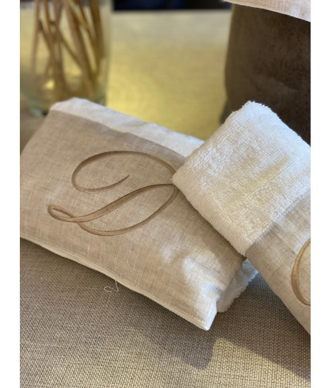 Coppia asciugamani balza lino