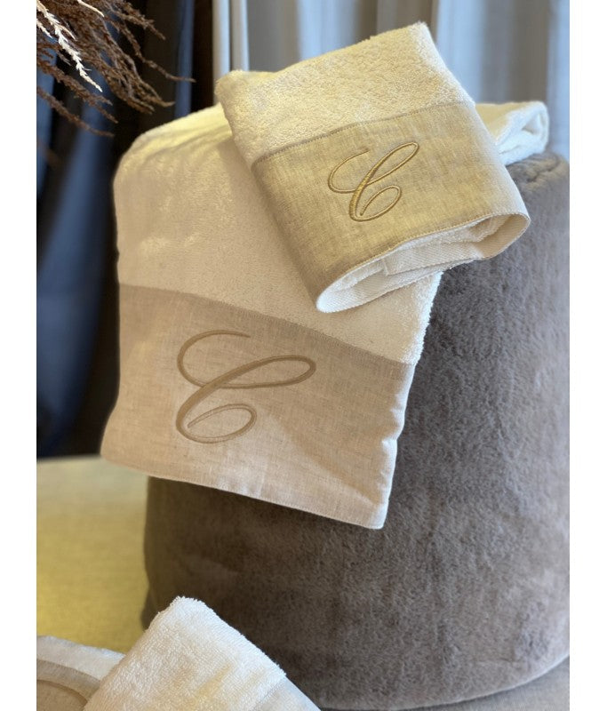 Coppia asciugamani balza lino