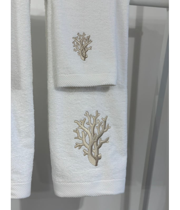 Coppia asciugamani coralli