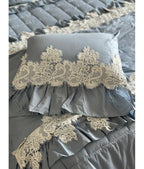 Cuscino arredo in pizzo rebrodè