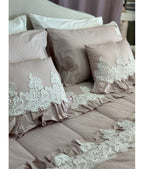 Cuscino arredo in pizzo rebrodè