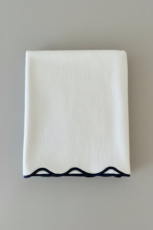 Bianco/ smerlo blu